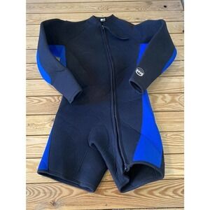 O’Neill Long Sleeve Knee Length 7mm Wet Suit Size XL Women’s Black Blue